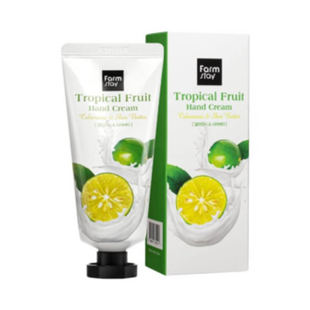 Крем для рук с маслом ши и каламанси FARMSTAY TROPICAL FRUIT HAND CREAM CALAMANSI & SHEA BUTTER 5171 фото