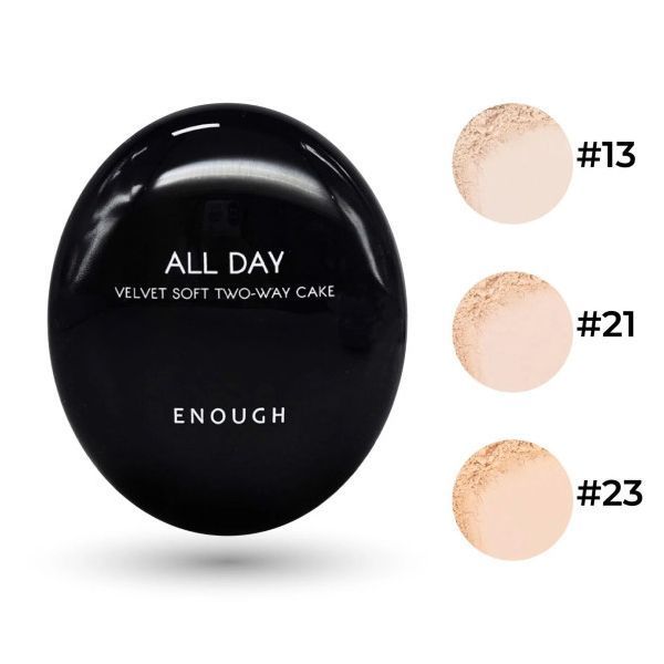 Пудра для обличчя Enough All Day Velvet Soft Two-Way Cake SPF 28 PA++ M237210 фото