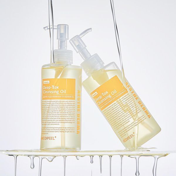 Витаминное антиоксидантное веганское очищающее гидрофильное масло Medipeel Vegan Vitamin Deeptox Cleansing Oil 4833 фото