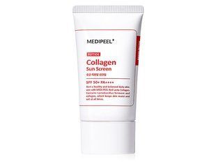 Сонцезахисний крем для звуження пор з колагеном та пептидами Medipeel Red Lacto Peptide Collagen Pore Lifting Sun Screen SPF 50+ PA++++ BC-00002411 фото
