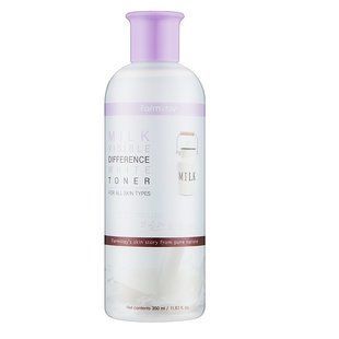 Тонер для лица с молочными протеинами FARMSTAY VISIBLE DIFFERENCE MOISTURE TONER MILK M237312 фото