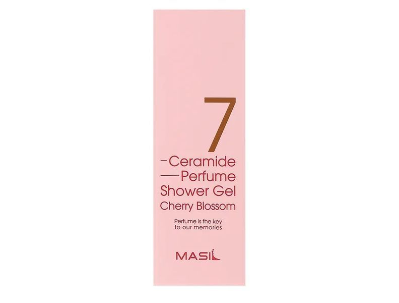 Гель для душу з керамідами з ароматом квітучої вишні Masil 7 Ceramide Perfume Shower Gel Cherry Blossom BC-00002269 фото