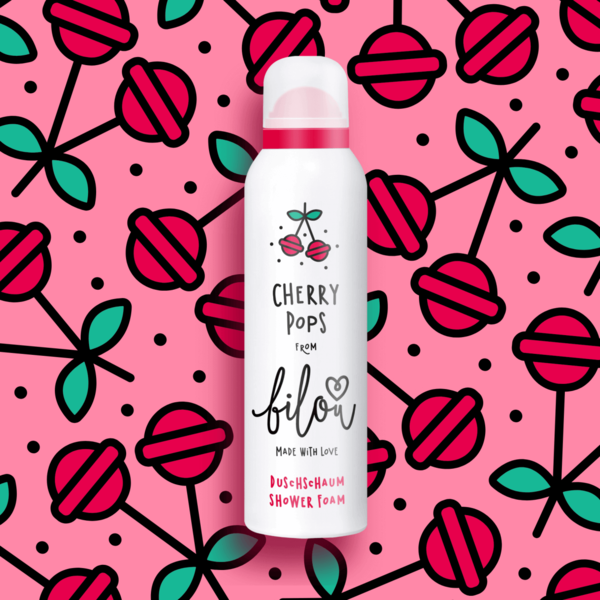 Пенка для для душа, аромат "Вишневое мороженое" BILOU Cherry Pops Shower Foam 4061 фото