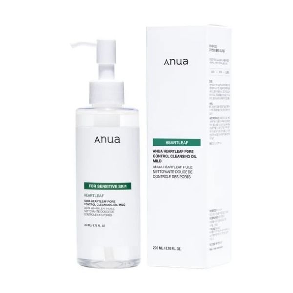 Гидрофильное масло для чувствительной кожи лица Anua Heartleaf Pore Control Cleansing Oil Mild M239363 фото