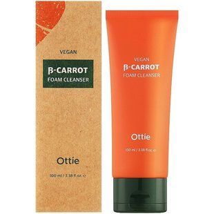 Очищающая пенка на основе органической моркови Ottie Vegan Beta-Carrot Foam Cleanser M237415 фото