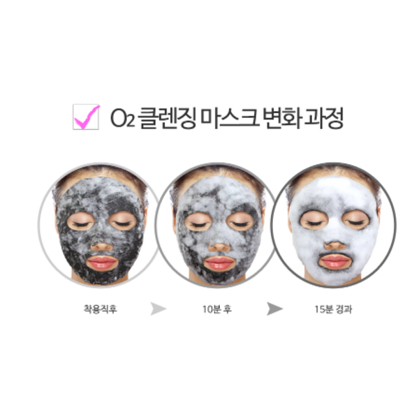 Очищувальна бульбашкова маска з вулканічним попелом PUREDERM Deep Purifying Black O2 Bubble Mask Volcanic 4210 фото