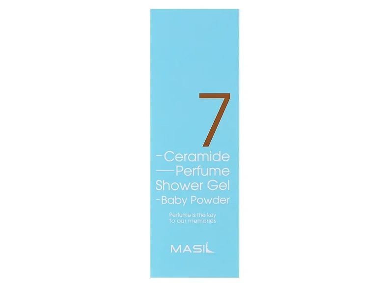 Гель для душу з керамідами з ароматом дитячої присипки Masil 7 Ceramide Perfume Shower Gel Baby Powder BC-00002277 фото