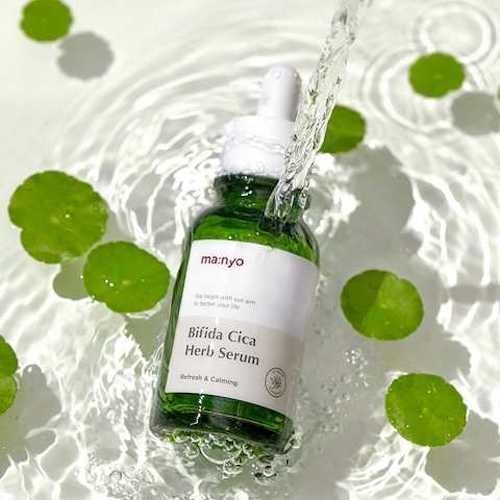 Сыворотка успокаивающая с комплексом центели и бифидобактериями Manyo Bifida Cica Herb Serum KSK 29 фото