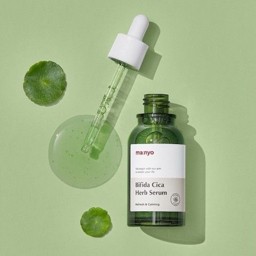 Сыворотка успокаивающая с комплексом центели и бифидобактериями Manyo Bifida Cica Herb Serum KSK 29 фото