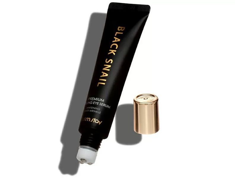 Сироватка-ролер для шкіри навколо очей FarmStay Black Snail Premium Rolling Eye Serum BC-00001036 фото