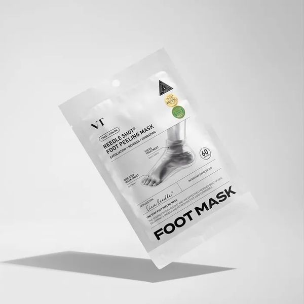 Пілінг-маска для ніг з AHA-кислотами зі спікулами VT Cosmetics Reedle Shot Foot Peeling Mask M239416 фото