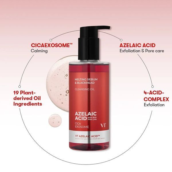 Очищувальна олія з азелаїновою кислотою та CICA-комплексом VT Cosmetics Az Care Cleansing Oil M239619 фото