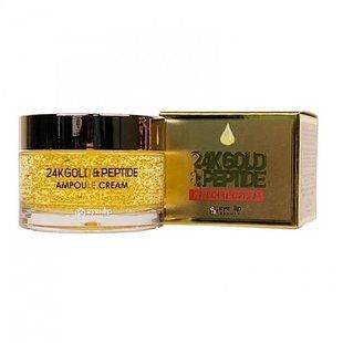 Антивозрастной ампульный крем с золотом и пептидами EYENLIP 24K GOLD & PEPTIDE AMPOULE CREAM  M237269 фото
