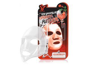 Омолаживающая маска для лица с женьшенем Elizavecca Red Ginseng Deep Power Ringer Mask BC-00000200 фото