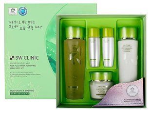 Увлажняющий набор для ухода за лицом с экстрактом алоэ 3W Clinic Aloe Full Water Activating Skin 3 Kit Set - Фото №1 Увлажняющий набор для ухода за лицом с экстрактом алоэ 3W Clinic Aloe Full Water Activating Skin 3 Kit Set - Фото №2 Увлажняющий набор дл BC-00000938 фото