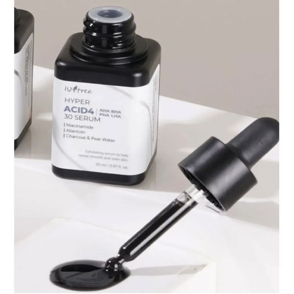 Сыворотка-пилинг смывающаяся на основе кислотами Isntree Hyper Acid4 AHA BHA PHA LHA 30 Serum M238951 фото