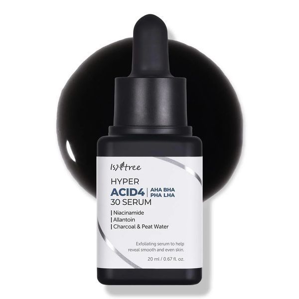 Сыворотка-пилинг смывающаяся на основе кислотами Isntree Hyper Acid4 AHA BHA PHA LHA 30 Serum M238951 фото