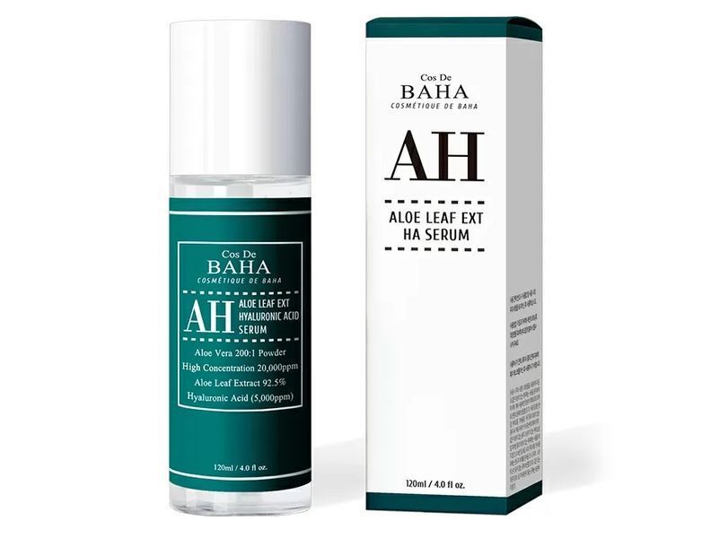 Концентрированная сыворотка для лица с алоэ вера Cos De BAHA AH Aloe Leaf Ext Hyaluronic Acid Serum BC-00001723 фото