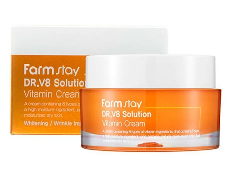 Витаминный крем для лица от морщин FarmStay DR.V8 Solution Vitamin Cream BC-00002110 фото