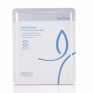 Гідрогелева маска для обличчя з глутатіоном BeauuGreen Antioxidant Glutathione Hydrogel Mask M237553 фото