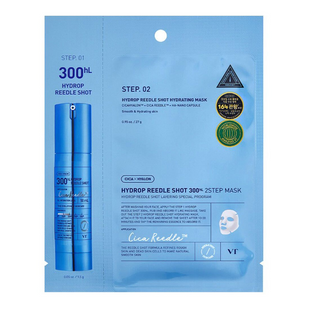 Двоетапна маска зволожувальна маска для обличчя зі спікулами VT Cosmetics Hydrop Reedle Shot 300hL 2 Step Mask M007664 фото