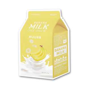 Тканевая маска "Банан" A'PIEU Banana Milk One Pack 1002 фото