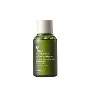 Сплеш-маска для відновлення шкіри "Зелений чай BLITHE Patting Splash Mask Soothing & Healing Green Tea 4401 фото