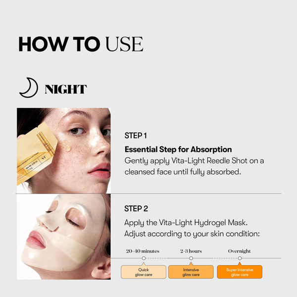 Двухэтапная маска с осветительным действием со спикулами VT Cosmetics Reedle Shot Vita-Light Reedle Shot 100 2 Step Hydrogel Mask M007417 фото