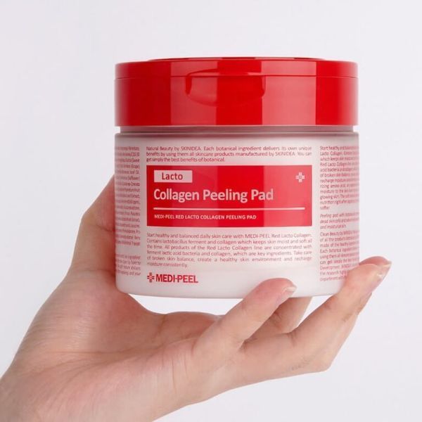 Пілінг-педи з лактобактеріями Medipeel Red Lacto Collagen Peeling Pad M237656 фото