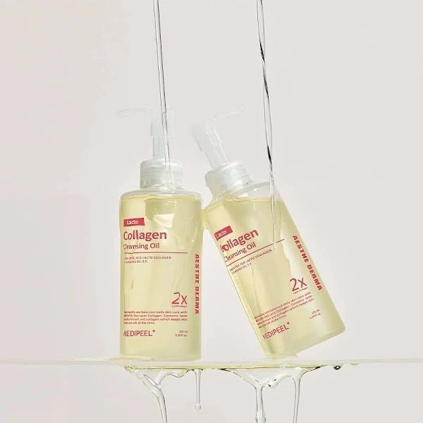 Гідрофільна олія для обличчя з лактобактеріями Medipeel Red Lacto Collagen Cleansing Oil 2.0 KSK 40 фото