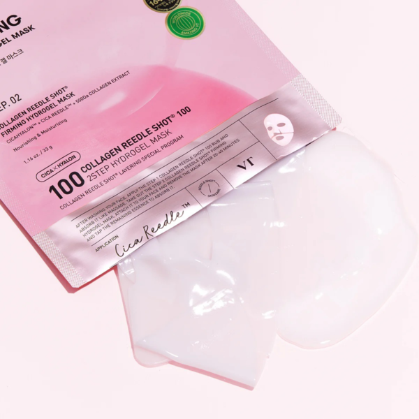 Двухэтапная маска для лица со спикулами и коллагеном VT Cosmetics Collagen Reedle Shot 100 2 Step Mask M007418 фото