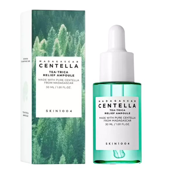 Сироватка антиакне з центелою та чайним деревом SKIN1004 Madagascar Centella Tea-Trica Relief Ampoule M237427 фото