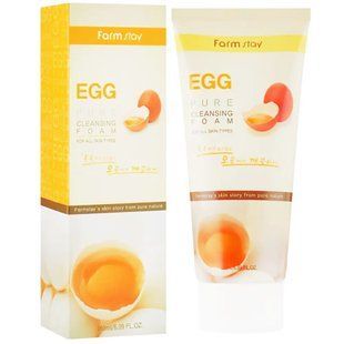 Матирующая пенка для умывания FARMSTAY EGG PURE CLEANSING FOAM M237278 фото