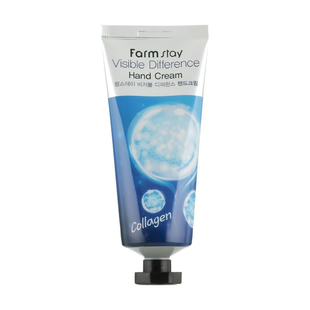 Коллагеновый крем для рук FARMSTAY VISIBLE DIFFERENCE HAND CREAM COLLAGEN FRM060 фото