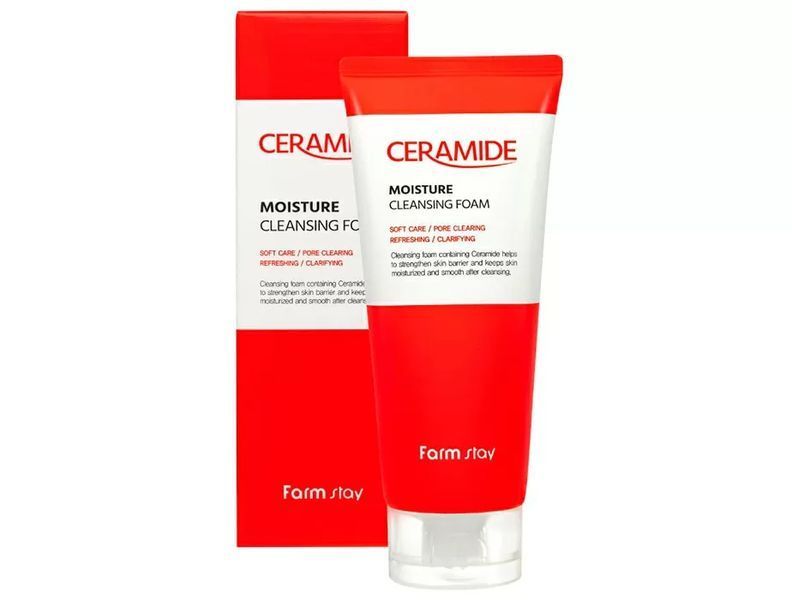 Увлажняющая пенка для лица с керамидами FarmStay Ceramide Moisture Cleansing Foam BC-00001024 фото