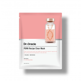 Маска для обличчя тканинна відновлююча з полінуклеотидами Dr.Oracle PDRN Recipe Clear Mask M007544 фото
