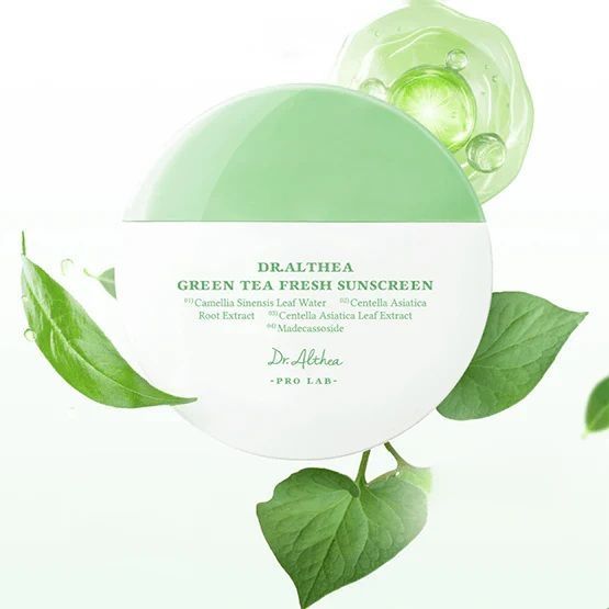 Солнцезащитный крем для чувствительной кожи Dr.Althea Green Tea Fresh Sunscreen SPF50+ PA++++ M239452 фото