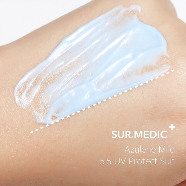 Легкий солнцезащитный крем SUR.MEDIC Azulene Mild 5.5 UV Protect Sun SPF50+ PA++++ 3787 фото