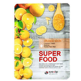 Витаминная маска для лица против тусклой кожи и постакне EYENLIP SUPER FOOD ORANGE MASK 4922 фото