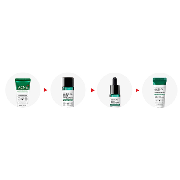 Набір засобів для догляду за проблемною шкірою SOME BY MI AHA.BHA.PHA 30 DAYS Miracle AC SOS Kit 2984 фото