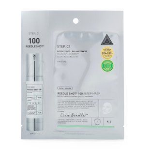 Двоетапна зміцнювальна маска для обличчя зі спікулами VT Cosmetics Reedle Shot 100 2 Step Balance Mask M007422 фото