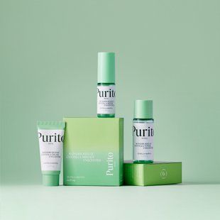 Набір мініатюр засобів з центеллою без олій Purito Wonder Releaf Centella Mini Kit Unscented M239213 фото