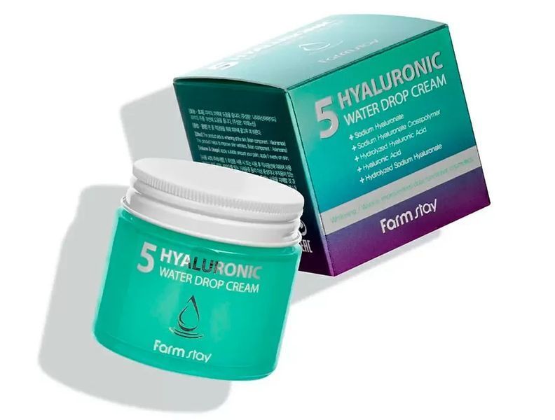 Увлажняющий крем для лица с гиалуроновой кислотой FarmStay Hyaluronic 5 Water Drop Cream BC-00001220 фото