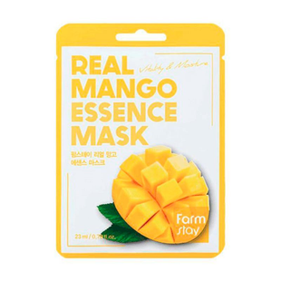 Тканинна маска з екстрактом манго FARM STAY REAL MANGO ESSENCE MASK FRM025 фото