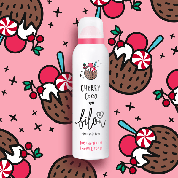 Пенка для для душа с ароматом "Свежие ягоды и кокосовый йогурт" BILOU Cherry Coco Shower Foam 4123 фото
