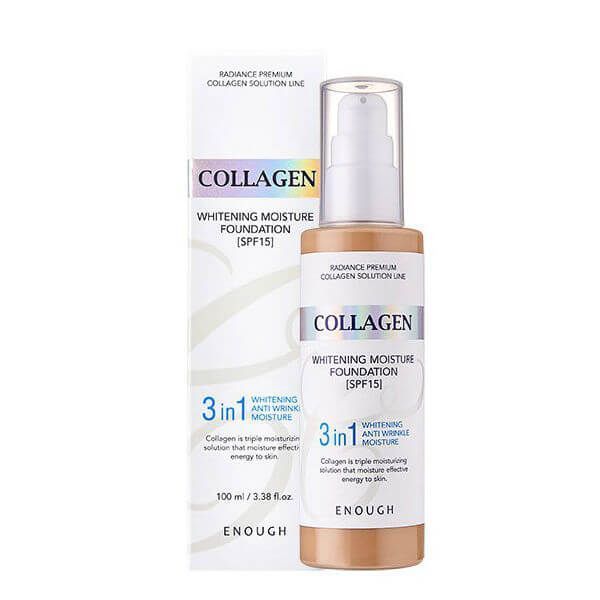 Тональная основа с коллагеном 3 в 1 Enough Collagen Whitening Moisture Foundation LTN0097 фото