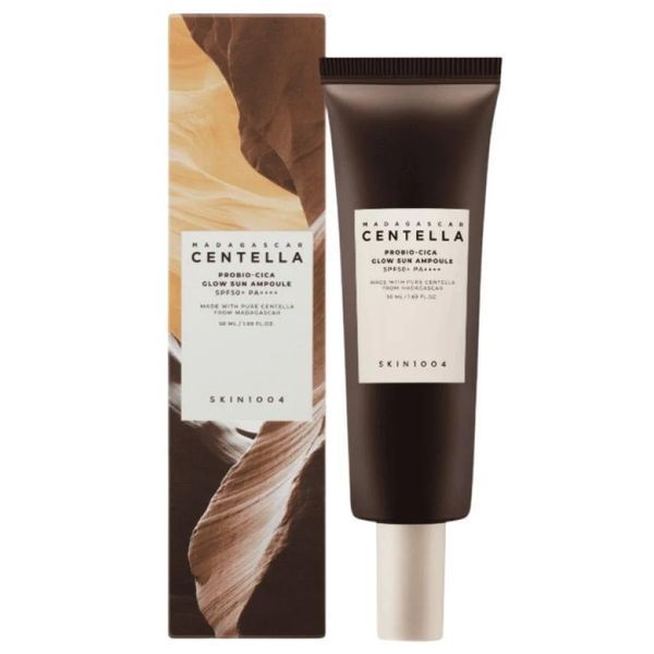 Сонцезахисна відновлювальна ампула для обличчя SKIN1004 Madagascar Centella Probio-Cica Glow Sun Ampoule SPF50+ PA++++ M237435 фото
