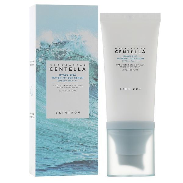 Сонцезахисна сироватка для обличчя SKIN1004 Madagascar Centella Hyalu-Cica Water-Fit Sun Serum SPF 50+ PA++++ M007627 фото