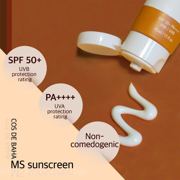 Мінеральний сонцезахисний крем COS DE BAHA Mineral Sunscreen (MS) 5154 фото