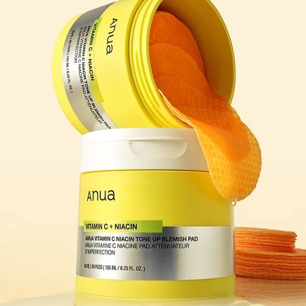 Тонизирующие диски от недостатков с витамином С и ниацином Anua Vitamin C+ Niacin Tone Up Blemish Pad M239489 фото